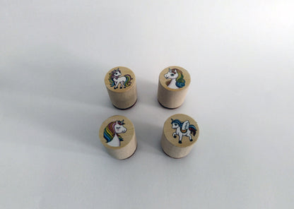 Stempelset Unicorns (set van 4 stuks)