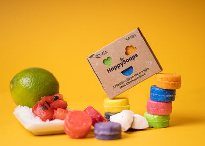 Happy Soaps Mini Shampoo Bars - 3-pack
