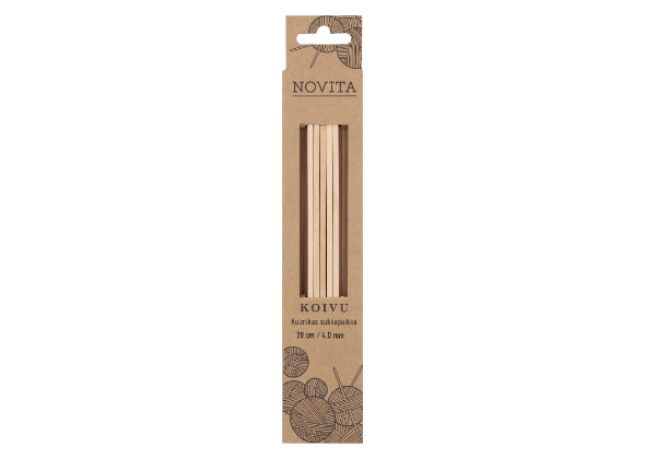 Novita Houten Sokkennaalden (set 5st) 20cm - 4.0mm