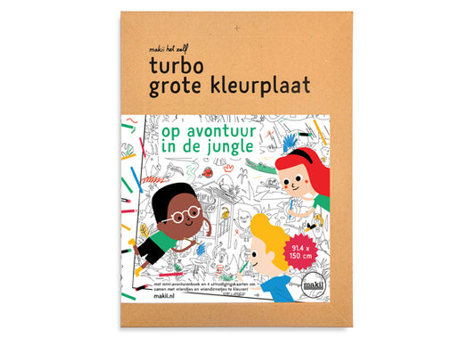 Turbo grote kleurplaat - Jungle